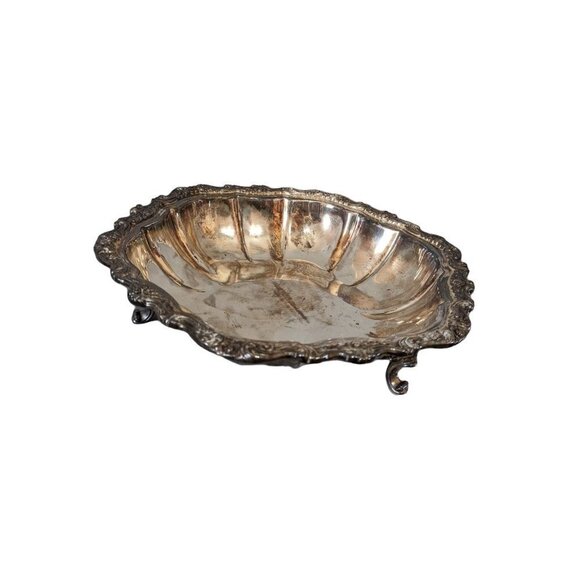 International Silver company silver-plate serving bowl scalloped ruffle edge  11 - Picture 6 of 11